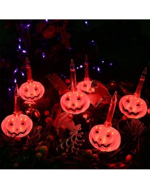 Indoor String Lights 7 Count Halloween Pumpkin Bubble Lights - 6.6ft Vintage Orange Halloween String Light for Indoor Decor -...