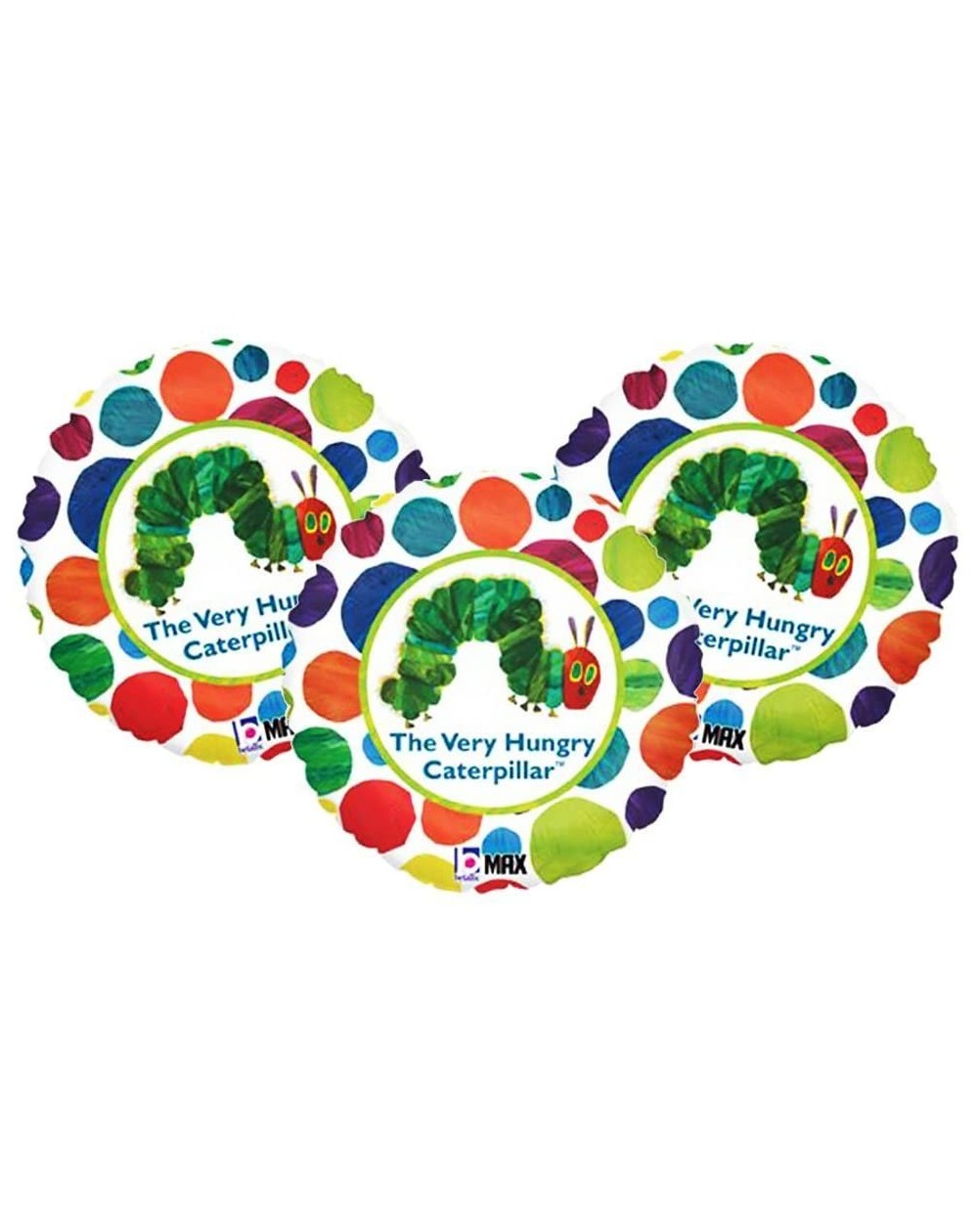 Balloons Set of 3 The Very Hungry Caterpillar Eric Carle 18" Foil Party Balloons - CS18H4GG5OH $10.53