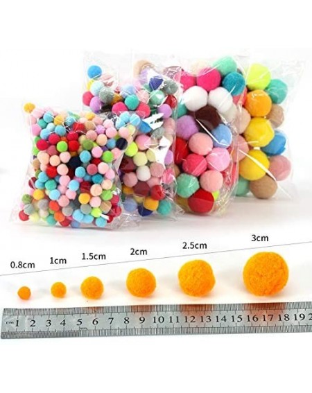 Tissue Pom Poms Premium 400 PCS 15mm Light Orange Color Pom Poms- Craft Pom Pom Balls- Colorful Pompoms for DIY Creative Craf...