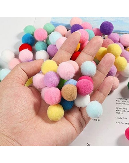 Tissue Pom Poms Premium 400 PCS 15mm Light Orange Color Pom Poms- Craft Pom Pom Balls- Colorful Pompoms for DIY Creative Craf...