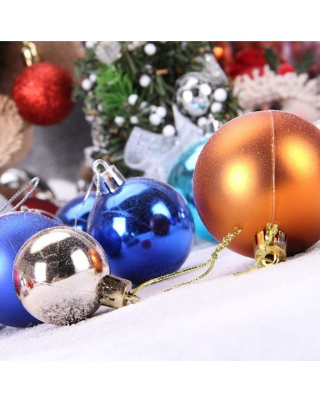 Ornaments 24 Pack 1.57" Christmas Ball Ornaments Xmas Tree Balls Christmas Decoration for Holiday Wedding Party Decoration (O...