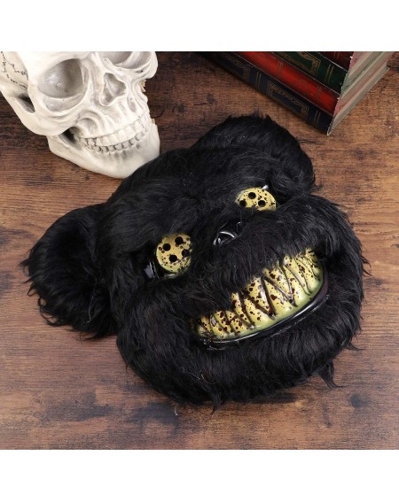 Party Favors Bloody Bear Mask Halloween Cosplay Costume Prop Dress-up Accessory for Masquerade Party Performance - Black - C6...