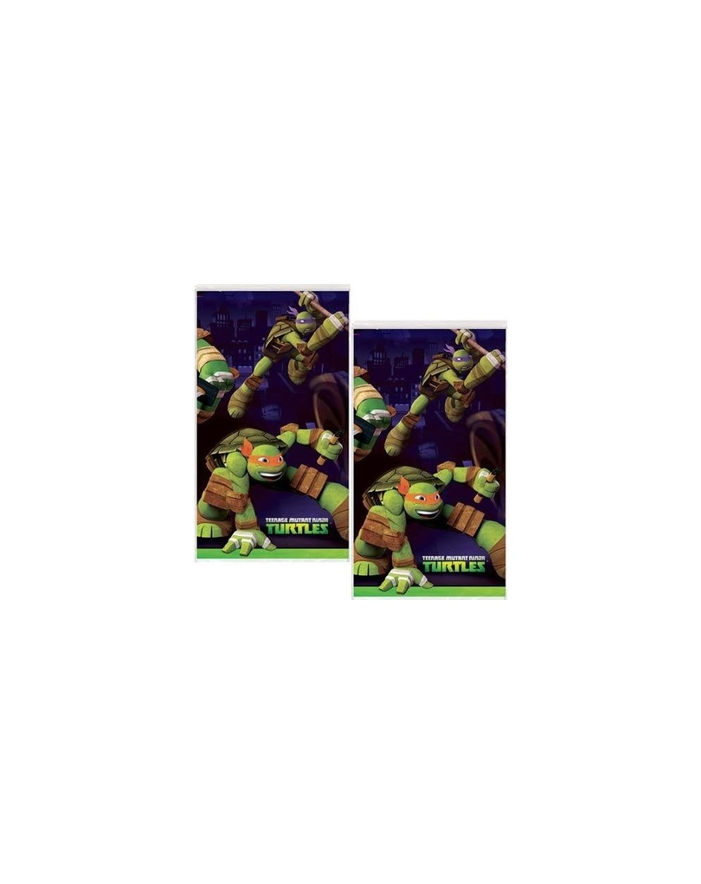 Tablecovers Teenage Mutant Ninja Turtles Party Plastic Tablecovers - 2 Pieces - C511TWCXIHL $11.94