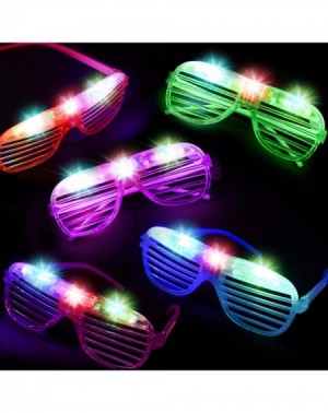 Party Favors 50 Pack LED Glasses Light Up Party Glasses Glow in The Dark Party Supplies Shutter Shades Rave Neon Flashing Gla...