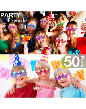 Party Favors 50 Pack LED Glasses Light Up Party Glasses Glow in The Dark Party Supplies Shutter Shades Rave Neon Flashing Gla...