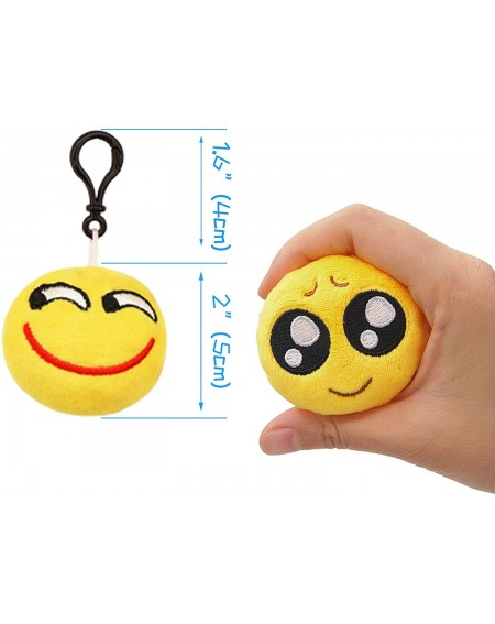 Party Favors Pack of 20 5cm/2" Emoji Poop Plush Keychain Birthday Party Favors Supplies Mini Pillows Set- Emoticon Backpack C...