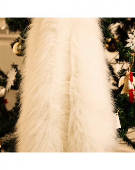 Tree Skirts White Faux Fur Christmas Tree Skirt Snow Tree Skirts for Christmas Holiday Decorations (80 cm) - C218KQY09M9 $21.06