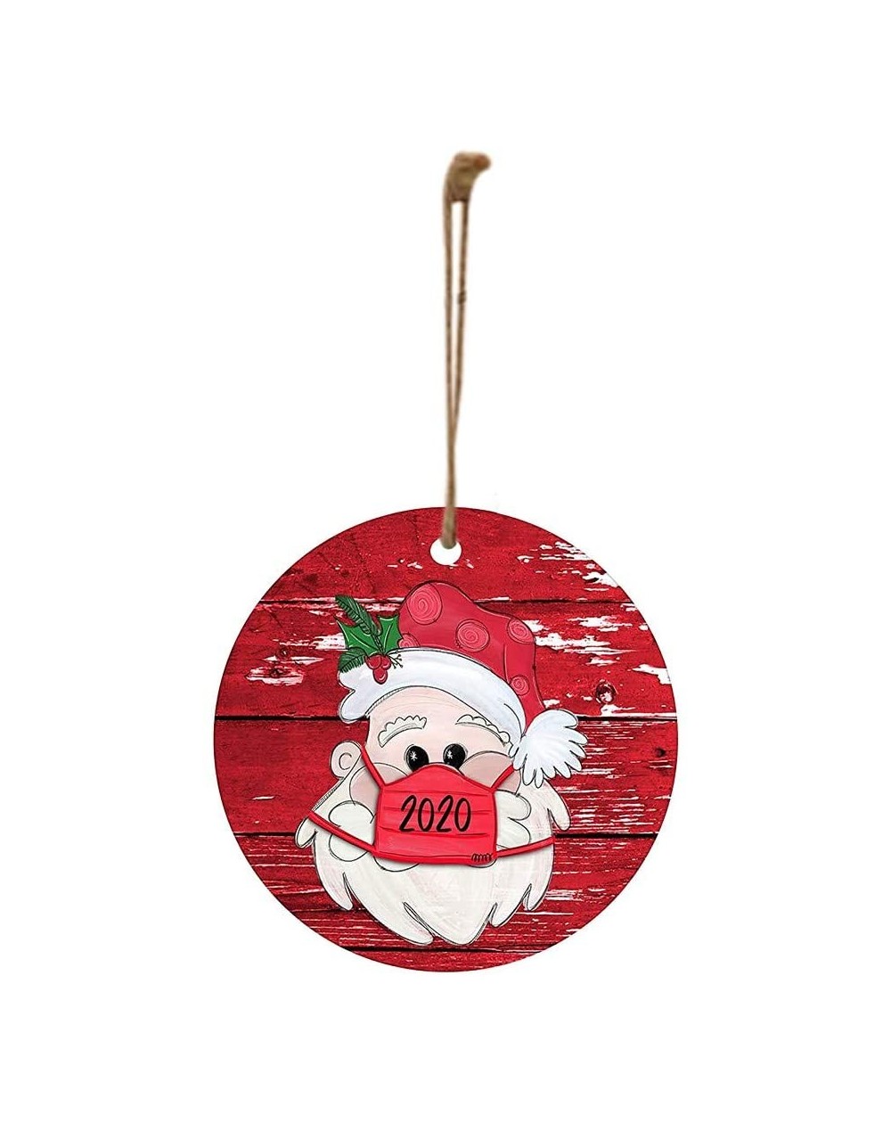 Ornaments Personalized Christmas Ornaments- 2020 Quarantine Survivor Family with Face_Mask Customized Christmas Decorating Ki...