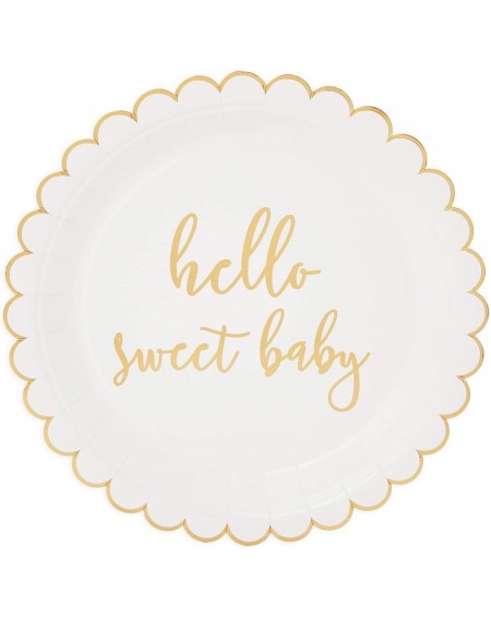 Party Packs Hello Sweet Baby Shower Supplies- Dinnerware Set (144 Pieces- Serves 24) - CU18ZE38ZC2 $14.98