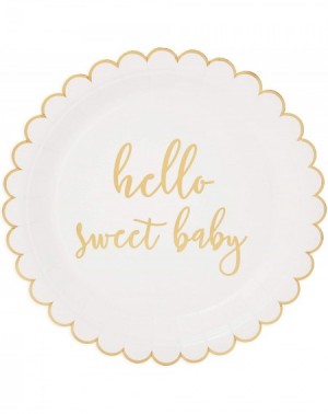 Party Packs Hello Sweet Baby Shower Supplies- Dinnerware Set (144 Pieces- Serves 24) - CU18ZE38ZC2 $14.98