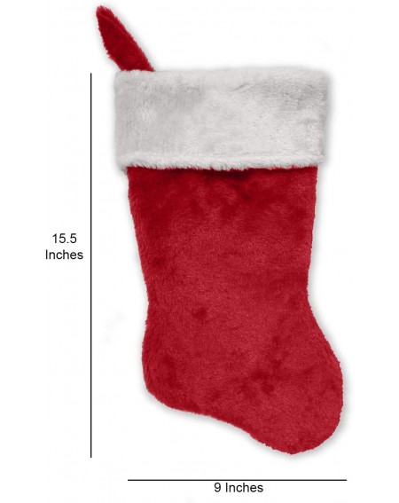 Stockings & Holders Embroidered Initial Christmas Stocking- Red and White Plush- Initial O - C818L2D425O $12.04