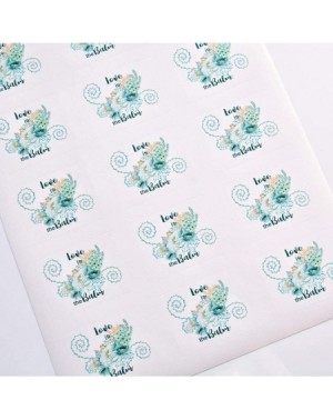 Favors Mint Teal Floral Lip Balm Labels- Teal Rustic Chapstick Labels- Lip Balm Favor Labels - CD180D8S0OS $9.38