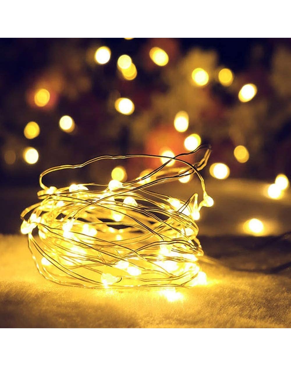 33ft 100 Led USB Powered LED Fairy String Lights- Waterproof Starry ...