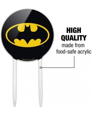 Cake & Cupcake Toppers Acrylic Batman Classic Bat Shield Logo Cake Topper Party Decoration for Wedding Anniversary Birthday G...