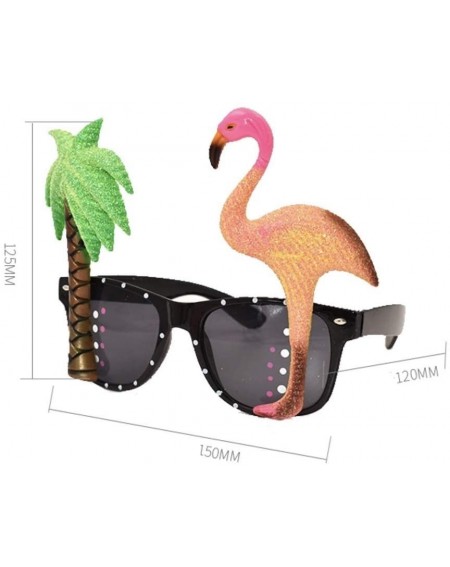 Party Packs 2Pack Funny Party Glasses Pineapple Flamingo Coconut Tree Shape Party Glasses Hawaiian Tropical Theme Sunglasses ...