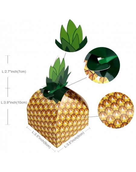 Favors 36pcs Pineapple Favors Boxes 3D Large Pineapple Gifts Boxes for Hawaiian Luau Party and Tropical Party- Pineapple Part...