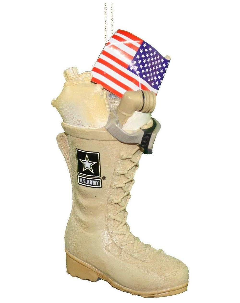 Ornaments U.S. Army Boot with U.S.A Flag and Icons Christmas Ornament - Original - CP12IO7J0XZ $10.62