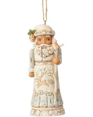 Nutcrackers Jim Shore Heartwood Creek White Woodland Nutcracker Hanging Ornament- 4.5 Inch- Multicolor - CK18NGAOGKW $15.47