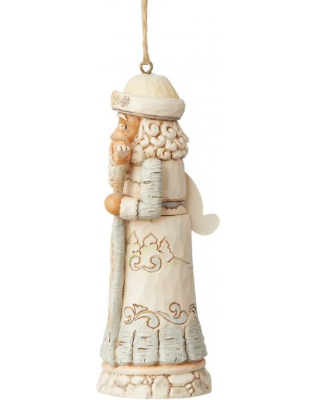 Nutcrackers Jim Shore Heartwood Creek White Woodland Nutcracker Hanging Ornament- 4.5 Inch- Multicolor - CK18NGAOGKW $15.47