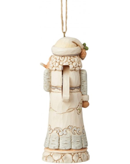 Nutcrackers Jim Shore Heartwood Creek White Woodland Nutcracker Hanging Ornament- 4.5 Inch- Multicolor - CK18NGAOGKW $15.47