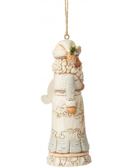 Nutcrackers Jim Shore Heartwood Creek White Woodland Nutcracker Hanging Ornament- 4.5 Inch- Multicolor - CK18NGAOGKW $15.47