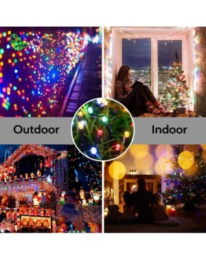 Outdoor String Lights Battery Christmas Lights- 66ft 200 LED Battery Operated String Lights Waterproof 8 Modes & Auto Timer f...