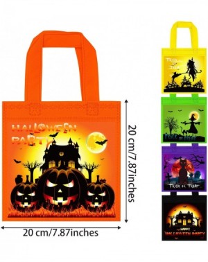 Party Packs 25 Packs Halloween Goodies Bags Halloween Non-woven Candy Bags with Handles Halloween Gift Bags Halloween Goody B...