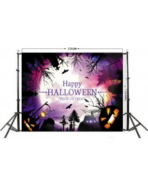 Photobooth Props Halloween Party Backdrops Decorations Photo Booth Supplies- Happy Halloween Parties Photoshoot Background- W...