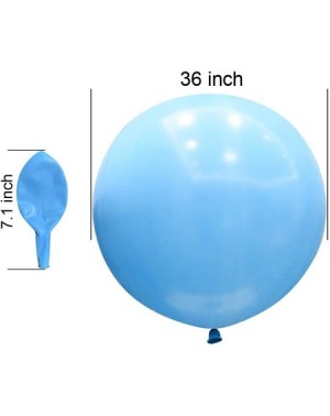 Balloons 36 Inch Giant Latex Balloons- Standard Light Blue Round Balloons for Birthdays Weddings Receptions Festival Party De...