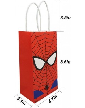 Party Packs Spiderman Goodie Gift Bags Made of Paper for Kids Boys Superhero Themed Birthday Party Set of 12 - C418A5MI6MH $1...