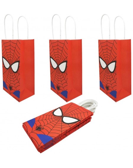 Party Packs Spiderman Goodie Gift Bags Made of Paper for Kids Boys Superhero Themed Birthday Party Set of 12 - C418A5MI6MH $1...