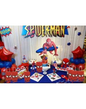 Party Packs Spiderman Goodie Gift Bags Made of Paper for Kids Boys Superhero Themed Birthday Party Set of 12 - C418A5MI6MH $1...