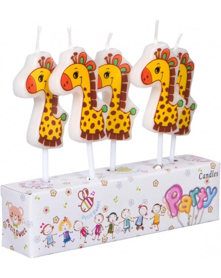 Cake Decorating Supplies Twinkle Unlimited Birthday Cake Party Candle Set for Kids - Baby Giraffe - Baby Giraffe - CS190O99RN...