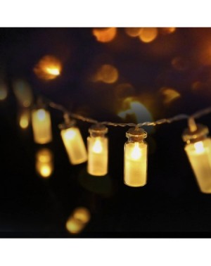 Indoor String Lights LED String Light- Vintage Glass Jar LED String Lights Mason Jar Fairy Lights- Battery Operated- 7.2ft - ...