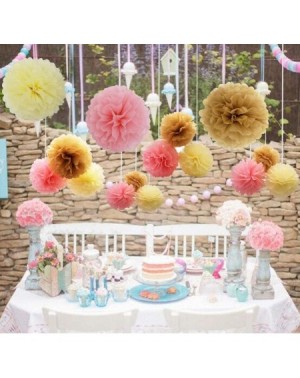 Tissue Pom Poms 5pcs Tissue Paper Pom-poms Flower Ball Wedding Party Outdoor Decoration Wedding/Baby Shower/Birthday Party/Nu...