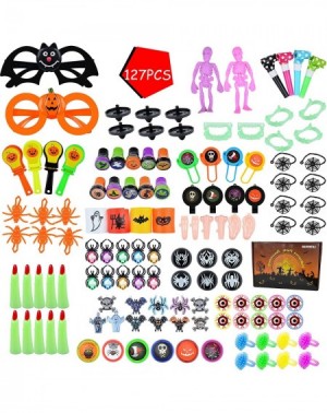 Party Favors 127 PCS Halloween Toy for Kids Bag Children's Award Birthday Party Gift Award Box Halloween Toy Props Adult Chil...