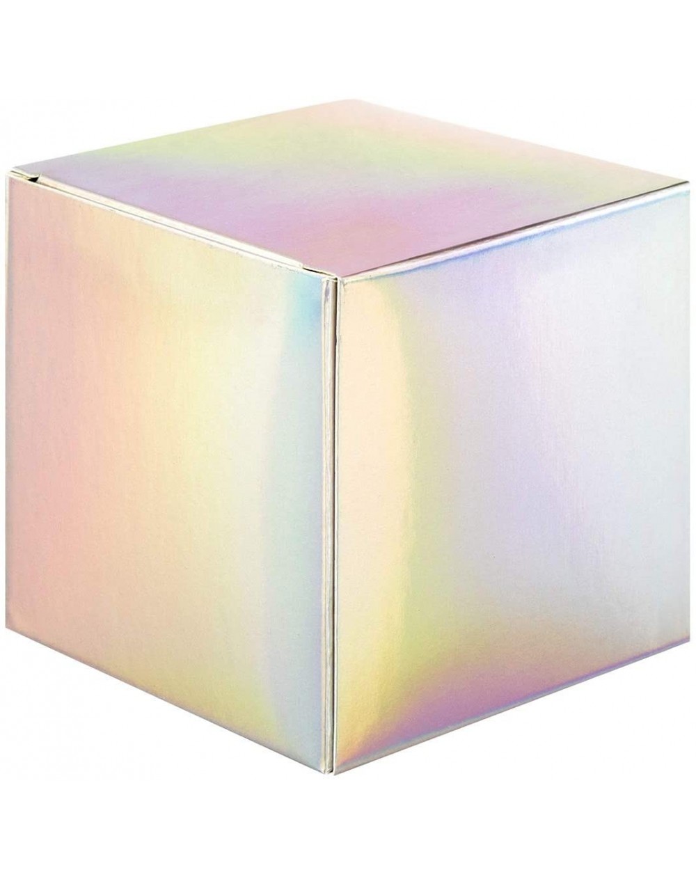 Favors Iridescent Party Favor Boxes- 3 x 3 x 3 inch- 50 Pack- Holographic Foil Treat Boxes- Gift Tuck Box for Party Favors- C...