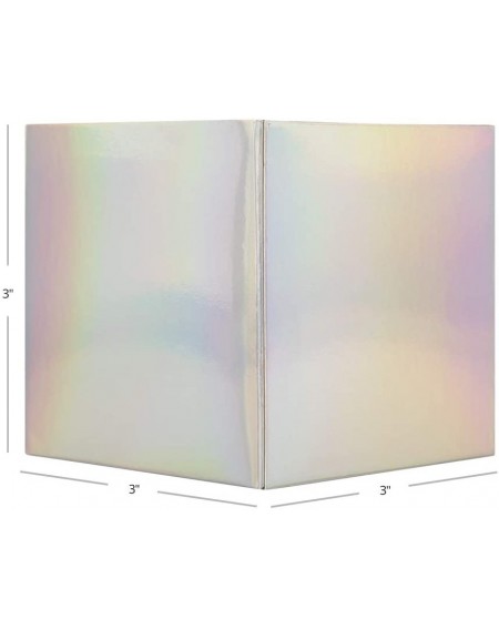 Favors Iridescent Party Favor Boxes- 3 x 3 x 3 inch- 50 Pack- Holographic Foil Treat Boxes- Gift Tuck Box for Party Favors- C...