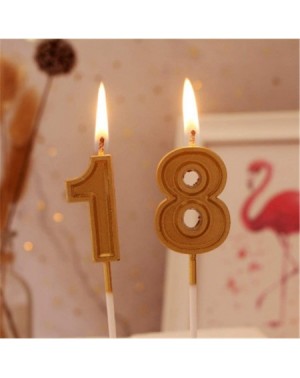 Cake Decorating Supplies Birthday Candles Wedding Anniversary Celebration Party Number Cake Candle with Hppy Birthday Ins Top...