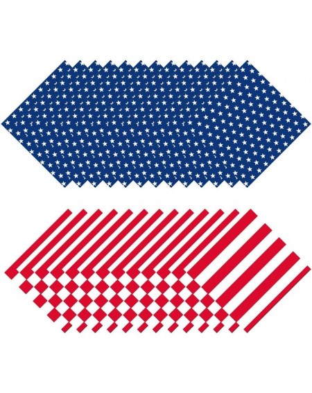 Tableware American Flag Patriotic Paper Tableware Set- 150 Pieces - Including Napkins- 10" Big Paper Dinner Plates and Napkin...