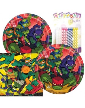 Party Packs Rise of The Teenage Mutant Ninja Turtles Birthday Party Pack - Includes 7" Paper Plates & Beverage Napkins Plus 2...