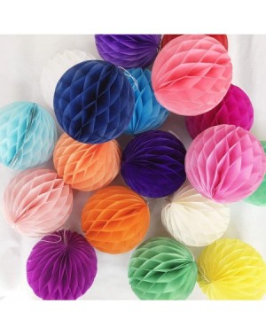 Tissue Pom Poms 20pcs Honeycomb Flower Balls Party Honeycomb Balls Decoration Paper Flower Balls Tissue Paper Flower Ball Pom...