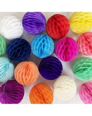 Tissue Pom Poms 20pcs Honeycomb Flower Balls Party Honeycomb Balls Decoration Paper Flower Balls Tissue Paper Flower Ball Pom...