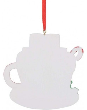 Ornaments 2020 Christmas Ornament Personalized Family of 5 Marshmallow Mug Holiday Decoration - Family of 5 - CZ18YYTTTA9 $11.73