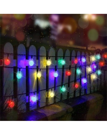 Outdoor String Lights Globe Solar String Lights- 30 LED 20ft Outdoor Fairy Bubble Crystal Ball String Lights Christmas Decora...