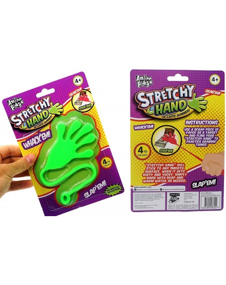 Party Favors Jumbo Giant Sticky Hand for Kids Stretchy Snap Toys (Pack of 4) Great Sticky Hands Party Favors Birthday Toy Sup...