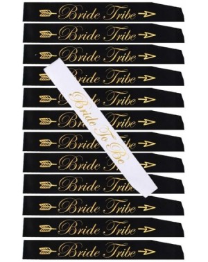 Party Packs 13 Pack sash Set 1 Bride to be sash-12 Bride Tribe-Team Bride sash Set for Bridesmaids-Maid of Honor-Bridal Showe...