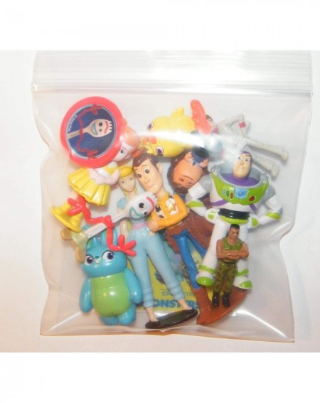 Cake & Cupcake Toppers Toy Story 4 Quality Cake Toppers Birthday Party Favors 13 Set of 10 Figures- Ring and Movie Stickers F...