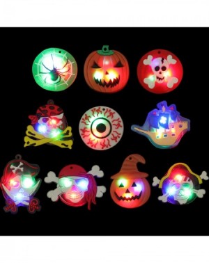 Party Favors 30 Pieces Halloween Flash LED Necklace Halloween LED Light up Necklace Pendent for Teens Adults Halloween Birthd...