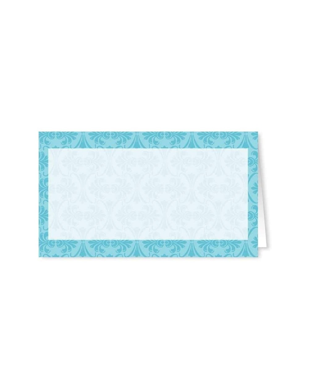 Place Cards & Place Card Holders Blue Pattern Wedding Place Cards - 25 Guest Seating Name Cards - Party Table Tents - Wedding...